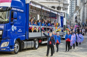 Girlguiding float