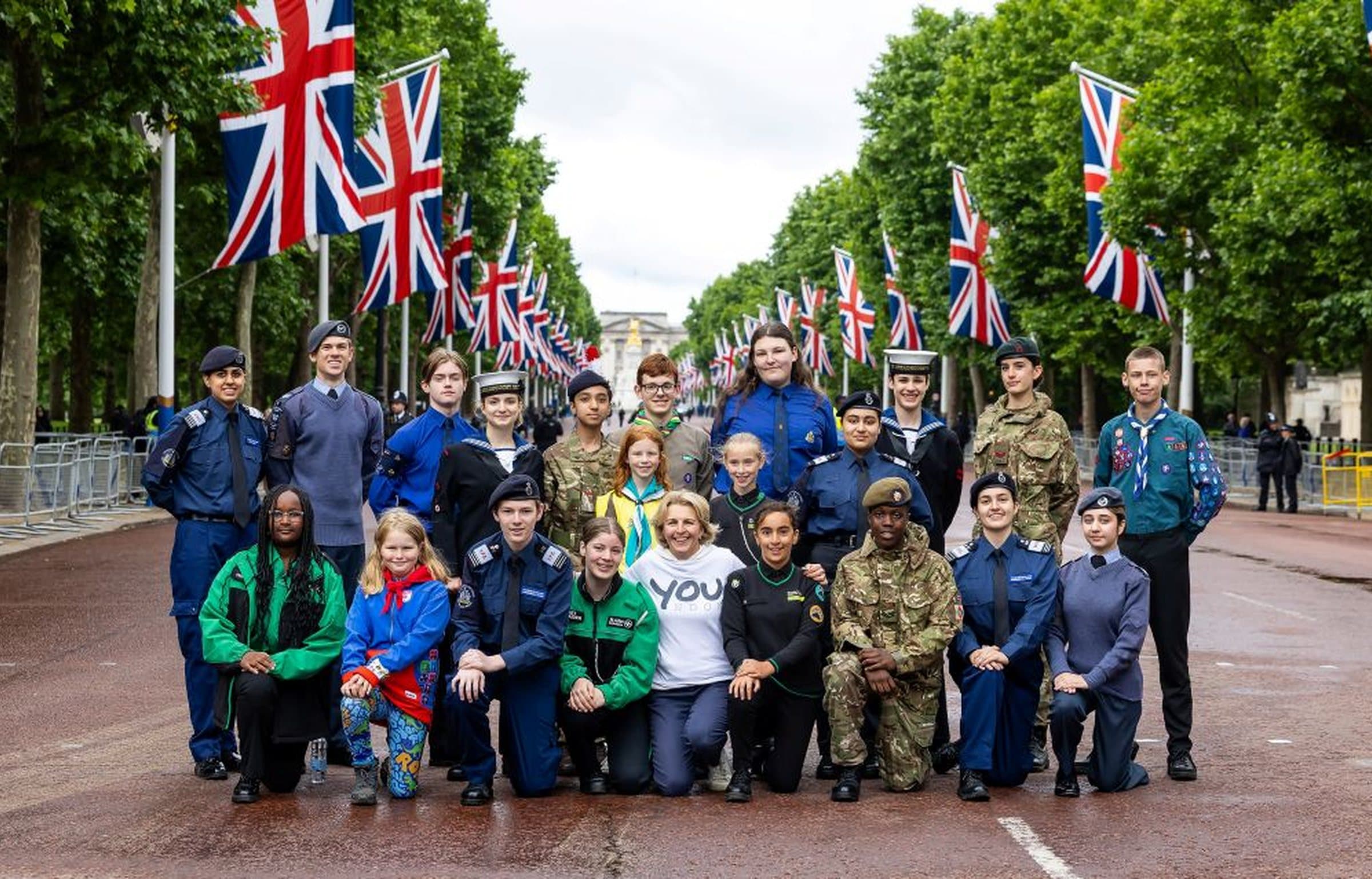 Young people from YOU London's partner organisations together at an event
